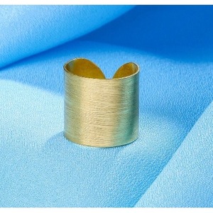 Vintage <b>Statement</b> Brass <b>Ring</b> Fashionable 18K Gold Plated Trendy Owl & Cross Inlay Gift Gemstone <b>Rings</b> - Product Image 4