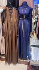 2024 Dubai Abaya hermoso color negro musulmán tradicional abaya trabajo manual caftan ropa islámica tradicional para mujeres - Product Image 2