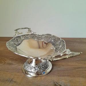 Bol de service en argent polyvalent pour fête de pendaison de crémaillère, buffet, table de restaurant, service de table et service aux invités, vente en gros en provenance d'Inde - Product Image 1