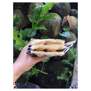 Esponja Luffa sostenible para la higiene diaria, exfoliante de cocina y cuidado de la piel, agarre cómodo, Material Natural biodegradable - Product Image 3