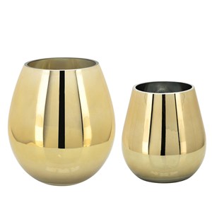 Florero de aluminio decorativo para interiores y casas altas, diseño martillado, jarrón de mesa de Calidad exclusiva costera para bodas - Product Image 4