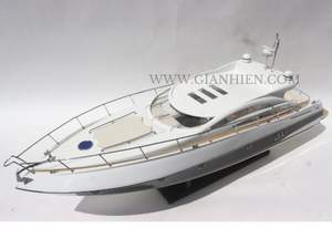 Gia Nhien Fabricant Approuvé Conception Personnalisée quantité minimale de commande Basse SUNSEEKER PREDATOR 62-PERLE BLANCHE PEINTE-BATEAU DE VITESSE EN BOIS - Product Image 4