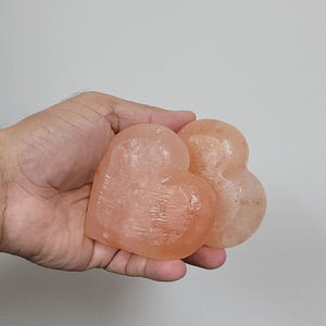 2025 nouveau sel de l'Himalaya sculpté écologique amour coeur forme corps Massage méditation artisanat naturel pour l'amélioration spirituelle - Product Image 3