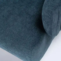 Ensemble de chaises pivotantes modulables et extensibles en tissu avec pieds en bois pour salon, chambre à coucher ou villa-Canapé sectionnel