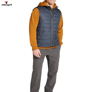 Chaleco Acolchado Reversible Impermeable de Alta Calidad para Hombre, Formal, Cómodo, Transpirable, Cortavientos, 100% Poliéster - Product Image 4