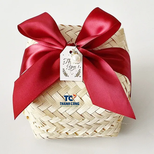 Nueva colección Cajas de regalo de bambú pan caramelo pastel galletas cajas de regalos Contenedores de almacenamiento hechos a mano Cestas de almacenamiento - Product Image 4