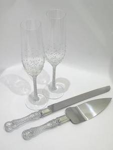 Juego para servir pasteles de acero inoxidable con cuchillo recubierto de PVD dorado Diseño elegante para cocina elegante y presentación de postres - Product Image 3