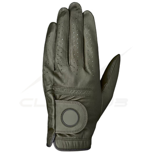 Venta al por mayor de guantes de golf de piel de oveja transpirables de alta calidad de diseño personalizado y logotipo de dedos completos de cuero desgaste OEM empaquetado - Product Image 1