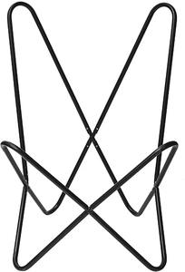 เก้าอี้หนังผีเสื้อกรอบเหล็กเก้าอี้พักผ่อนพับได้สำหรับห้องนอนกลางแจ้งแบบเรียบง่ายสไตล์เรโทร100% คุณภาพที่ดีที่สุดสีน้ำตาลเข้ม - Product Image 5