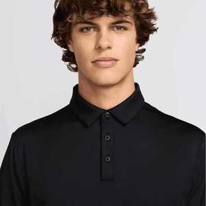 Camiseta Polo de Manga Corta con Cuello en V, Ligera y Transpirable, con Logotipo Personalizado, Camiseta Polo Informal de Punto para Hombre - Product Image 4