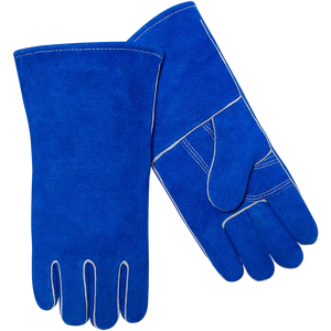 Gants en cuir véritable fendus en cuir de vachette anti-dérapants et durables, gants de sécurité pour le travail de soudage à longue manchette les plus populaires - Product Image 1