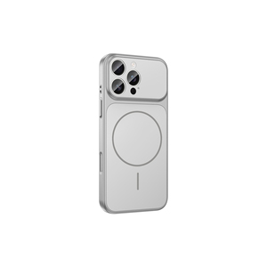 Étui en silicone magnétique sans fil de luxe M-Safe argenté pour iPhone 15 Pro Max, protection élégante et stylée de l'appareil photo pour hommes INS - Product Image 6