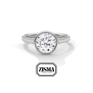 Jeu de lunettes intemporelles 2 carats diamant de laboratoire taille brillant bague Halo latéral or 14K certifié IGI personnalisé bijoux de fiançailles et de mariage OEM - Product Image 6