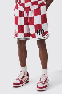 Nouveau short en maille de style basket-ball sublimé personnalisable short de course à pied à motif solide avec votre propre logo - Product Image 4