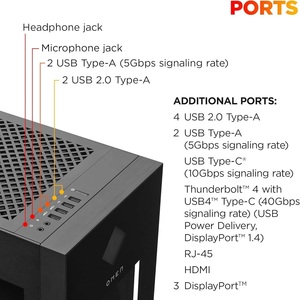 โน้ตบุ๊ก HP OMEN 45L GT22-Ultra 9 285K ใหม่, แรม DDR5 192GB, SSD NVMe 4TB, RTX 5070 Ti W11 Pro - Product Image 4