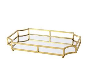 Bandeja de Metal de cristal con espejo creativo para el hogar, sala de estar, colección de mesa de té elegante para taza y té para decoración, 100 Uds. MOQ - Product Image 6