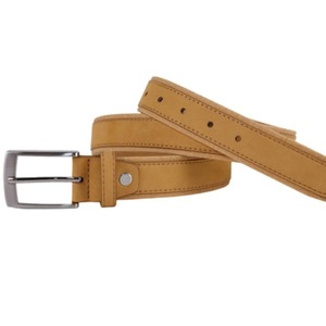 Ceinture en cuir de peau de vache véritable de luxe de bracelet en tissu Oxford pour hommes et femmes boucle ardillon bleue de 3.5cm - Product Image 2