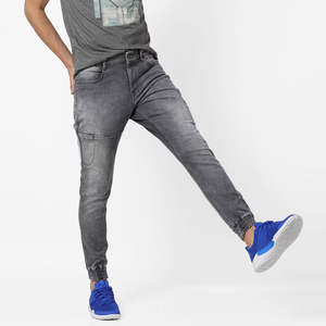 Top Selling <b>Men's</b> Mid <b>Waist</b> <b>High</b> Street Style Polyester/Cotton Quick Dry Breathable Sustainable <b>Jeans</b> - Product Image 1