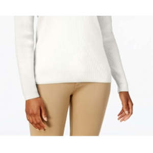 Cardigan da Donna Karen Scott in Cotone Premium con Scollo a V, Bianco XX-Large, Alta Qualità, Stampa alla Moda con Decorazione a Bottoni per la Stagione Autunnale - Product Image 3