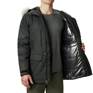 2023 hommes imperméable écologique respirant coupe-vent toile Parkas veste couleur unie à capuche décontracté Streetwear pour l'hiver - Product Image 2