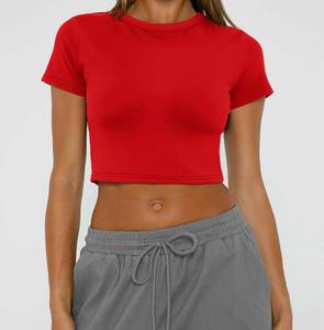 เสื้อครอปท็อปสำหรับผู้หญิง สำหรับออกกำลังกาย ฟิตเนส เวิร์คเอาท์ ฝึกซ้อม โยคะ ยิม และกิจกรรมกีฬา - Product Image 2