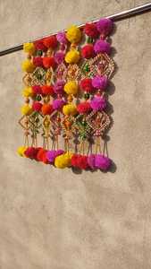 จํานวนมากตกแต่งลูกปัดพวงมาลัยเพดานบ้านตกแต่งลูกปัดประดิษฐ์ Toran สีสันลูกปัดฮัลดีตกแต่ง - Product Image 2