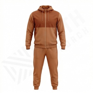Ensemble de survêtement en nylon uni léger et lisse personnalisé surdimensionné avec fermeture éclair intégrale pour hommes, tenue de sport pour la course à pied - Product Image 1