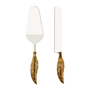 Juego de cuchillo y pala para Pastel de Bodas de estilo europeo, juego de cuchillo y servidor para Pastel de Bodas de cumpleaños de acero inoxidable - Product Image 1