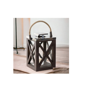 Fête décorative pour la maison mariage salle à manger bougeoirs en bois créatifs support de lanterne et bocaux pour cône - Product Image 1