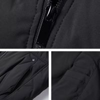 Blouson Bomber d'Hiver Rembourré en Coton Premium OEM 2025 pour Homme, Fermeture Éclair, Imperméable, Coupe-Vent, Anti-Taches, Grande Taille, Col Rond