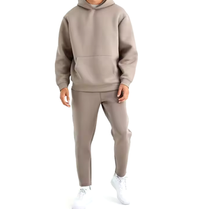 Nuevo Conjunto Deportivo de Invierno para Hombre, con Capucha, Transpirable, Ligero, de Poliéster Sólido, Estilo Jogger, Talla Grande - Product Image 5