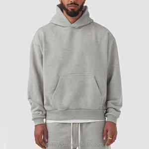 เสื้อสเวตเตอร์ผ้าฝ้ายสำหรับผู้ชายเสื้อผ้าแนวสตรีทปักโลโก้แบบกำหนดเอง - Product Image 1