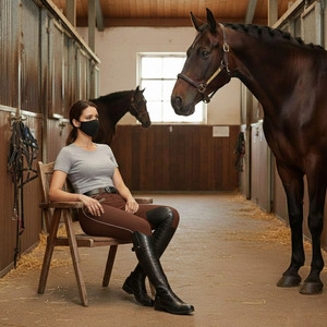 Pantalons d'équitation pour hommes à prix d'usine, avec genouillères, durables, pantalons d'équitation, pantalons d'entraînement, poches zippées - Product Image 2