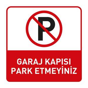 Panneau de signalisation de parking interdit en PVC réfléchissant pour porte de garage - Product Image 2