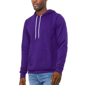 Bella + Canvas 3719 Unisex Sponge Fleece Pullover 2017 Best Seller 330g Sudaderas con capucha de algodón Custom OEM Sudaderas con capucha de moda - Product Image 4