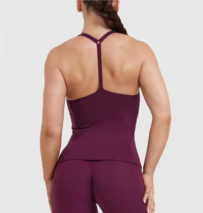 Back Fitness Tallas grandes Mujeres Tank Gym Wear Yoga Tank Top Yoga Tops Sport Tank Top Mujeres-Buy Women Vest Top Yoga Bra Top - Product Image 2