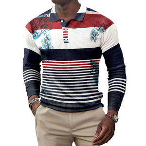 Venta al por mayor de alta calidad en blanco liso para hombre 100% algodón Polo camisa de manga larga bordado estampado logotipo para Unisex - Product Image 6