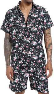 Survêtement floral 2 pièces de qualité supérieure, nouveau design, personnalisé, vêtements de sport pour hommes, tenue décontractée, survêtement d'hiver pour la course à pied - Product Image 4