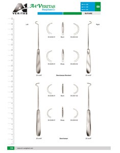 Aguja de ligadura fuerte curvada derecha 12cm instrumentos de oftalmología | Instrumentos de cirugía oftálmica - Product Image 6