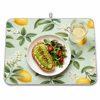 Sous-verre rectangulaire personnalisé en liège imprimé, tapis de table personnalisé pour la décoration de la maison et des restaurants