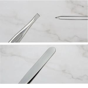 Pince à épiler professionnelle en acier inoxydable personnalisée pour l'épilation des sourcils et des sourcils, outils de maquillage et de beauté pour femmes - Product Image 3