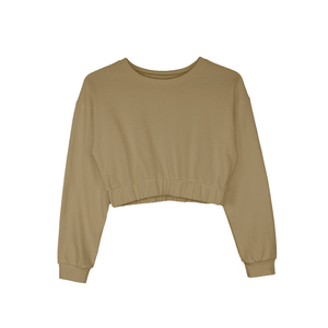 Sweat à capuche décontracté à manches courtes pour femme, imprimé, tricoté, avec des glands et des badges décoratifs, pour l'automne/hiver - Product Image 4