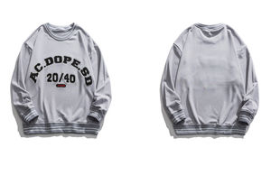 T-shirt d'été à manches longues pour homme, unisexe, en coton de haute qualité, coupe classique, col en V personnalisé, en molleton anti-boulochage, avec logo brodé - Product Image 3