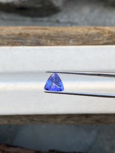 Grade AAA Naturel Non Chauffé Bio Couleur Tanzanite Trillion Cut Pierre 0.94 Carat Excellente Couleur Naturel Zoisite Loupe Propre - Product Image 3