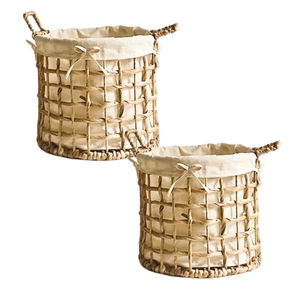 PRODUCTO MÁS VENTA Exquisita CESTA DE JACINTO DE AGUA tejida a mano Un toque de naturaleza para su hogar hecho a mano con cuidado - Product Image 1