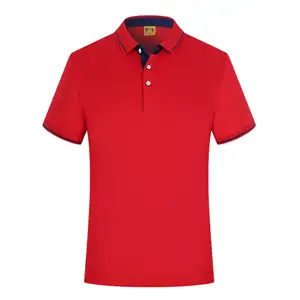 Benutzer definierter bestickter Druck Logo Baumwolle oder Polyester Herren Golf hochwertige Business Uniform Polo Shirt