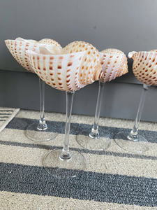 Seashell Artistry: copas de vino de concha de Mar, de concha de copas de martini Vietnam, impresionante decoración costera para eventos, copa de concha - Product Image 5