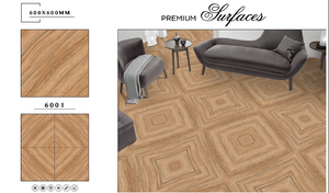 Azulejos de Porcelana con Aspecto de Mármol Brillante de Diseño Moderno Premium de 600x600 mm, Acabado Pulido 3D, 8 mm de Grosor para Apartamentos - Product Image 2