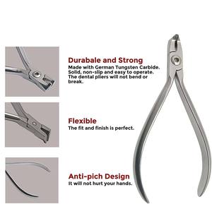 Astrin Surgical Alicates de corte distal de cabeza pequeña TC alemanes, de ortodoncia, para corte y sujeción, instrumento dental manual de acero inoxidable MOL - Product Image 4