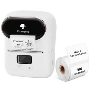 ड्रॉप शिपिंग फोमो एम110 होम हैंडहेल्ड मिनी वायरलेस थर्मल प्रिंटर (सफ़ेद)